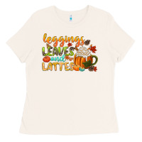 Bone leaves and lattes Ladies Tee - CowGirlArtShop