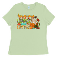 Matcha leaves and lattes Ladies Tee - CowGirlArtShop