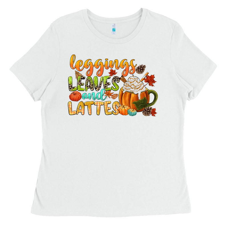 Leaves And Lattes Ladies Tee by CowGirlArtShop | Teevron