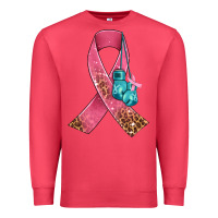 Cardinal cancer ribbon and boxing gloves Premium Sweatshirt - AdoDesignShop