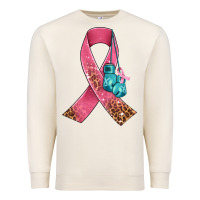 Sandshell cancer ribbon and boxing gloves Premium Sweatshirt - AdoDesignShop