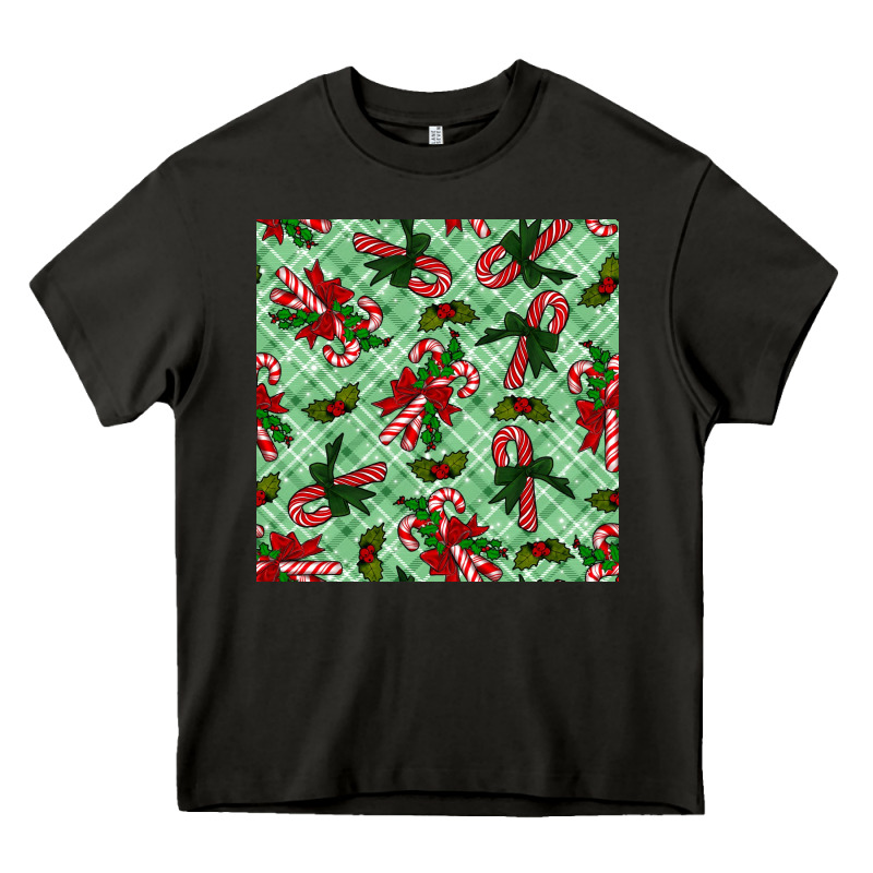 Christmas Candy Cane Heavy Core Tee by NancyCooperArtShop | Teevron
