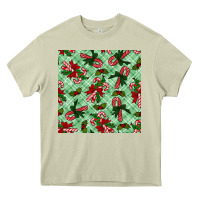 Mossy Christmas candy cane Heavy Core Tee - NancyCooperArtShop