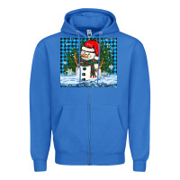 True Royal snowy christmas snowman Zipper Hoodie - BarkalooDesign