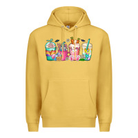 Antique Gold easter day coffee gnome Premium Hoodie - CowhideDigitalArt