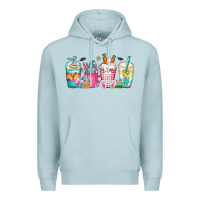 Blue Mist easter day coffee gnome Premium Hoodie - CowhideDigitalArt
