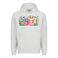 Dove Grey easter day coffee gnome Premium Hoodie - CowhideDigitalArt