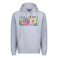 Heather Grey easter day coffee gnome Premium Hoodie - CowhideDigitalArt