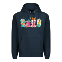 Navy easter day coffee gnome Premium Hoodie - CowhideDigitalArt