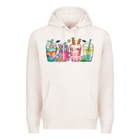 Pale Pink easter day coffee gnome Premium Hoodie - CowhideDigitalArt
