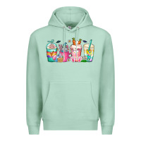 Seafoam easter day coffee gnome Premium Hoodie - CowhideDigitalArt