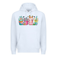 White easter day coffee gnome Premium Hoodie - CowhideDigitalArt