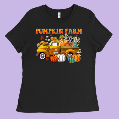 Pumpkin Farm Ladies Tee Designed By Cowgirlartshop