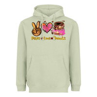 Matcha peace love donuts Heavyweight Hoodie - AdoDesignShop