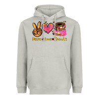 Moon Dust peace love donuts Heavyweight Hoodie - AdoDesignShop