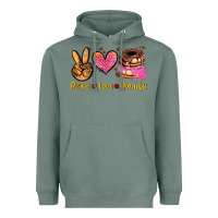 Sage peace love donuts Heavyweight Hoodie - AdoDesignShop