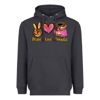 Smoke peace love donuts Heavyweight Hoodie - AdoDesignShop