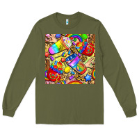 Army Green lgbtq pride coffee cups with leopard seamless pattern bbs Long Sleeve Tee - BundleAndBundleShop