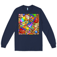 Navy lgbtq pride coffee cups with leopard seamless pattern bbs Long Sleeve Tee - BundleAndBundleShop