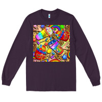 Plum lgbtq pride coffee cups with leopard seamless pattern bbs Long Sleeve Tee - BundleAndBundleShop