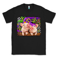 Black mardi gras western leopard pigs Classic Tee - Jasminsmagicworld