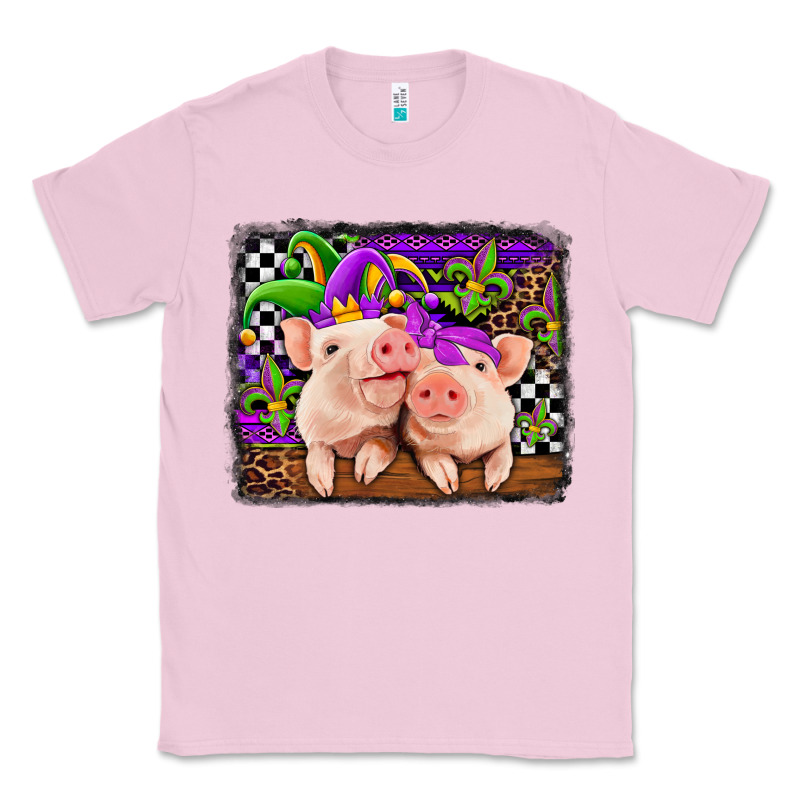 Mardi Gras Western Leopard Pigs Classic Tee by Jasminsmagicworld | Teevron