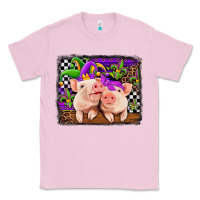 Bubblegum Pink mardi gras western leopard pigs Classic Tee - Jasminsmagicworld