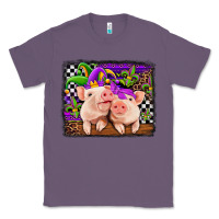 Lavender mardi gras western leopard pigs Classic Tee - Jasminsmagicworld
