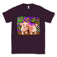 Plum mardi gras western leopard pigs Classic Tee - Jasminsmagicworld