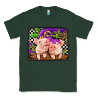 Sports Green mardi gras western leopard pigs Classic Tee - Jasminsmagicworld