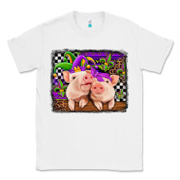 White mardi gras western leopard pigs Classic Tee - Jasminsmagicworld