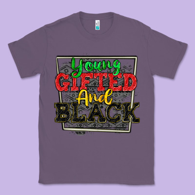 Young Gifted And Black Classic Tee Designed By Cowgirlartshop