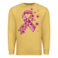 Antique Gold pink cancer ribbon Premium Sweatshirt - AdoDesignShop