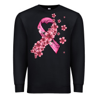 Black pink cancer ribbon Premium Sweatshirt - AdoDesignShop