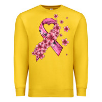 Lemon pink cancer ribbon Premium Sweatshirt - AdoDesignShop