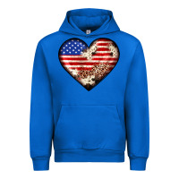 Cobalt western usa flag heart Urban Hoodie - JahusDesignShop