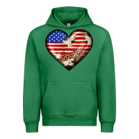Emerald western usa flag heart Urban Hoodie - JahusDesignShop