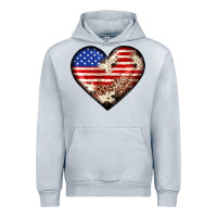 Heather Grey western usa flag heart Urban Hoodie - JahusDesignShop