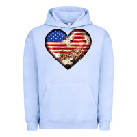 Pigment Grape Ice western usa flag heart Urban Hoodie - JahusDesignShop