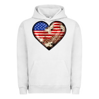 Pigment Lunar Rock western usa flag heart Urban Hoodie - JahusDesignShop