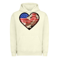 Pigment Pistachio western usa flag heart Urban Hoodie - JahusDesignShop