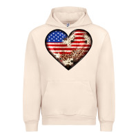 Sandshell western usa flag heart Urban Hoodie - JahusDesignShop