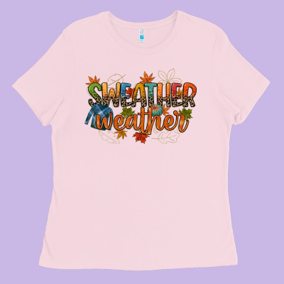 Sweather Weather Ladies Tee Designed By Cowgirlartshop