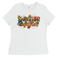 White sweather weather Ladies Tee - CowGirlArtShop