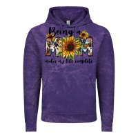 Cloud Purple Being a mom makes my life complete Mother's Day Vintage Hoodie - FaDigitalArtStudio