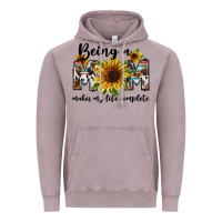 Vintage Zinc Being a mom makes my life complete Mother's Day Vintage Hoodie - FaDigitalArtStudio