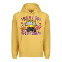 Antique Gold i have a bus full of valentines Premium Hoodie - CowhideDigitalArt
