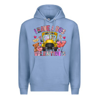 Colony Blue i have a bus full of valentines Premium Hoodie - CowhideDigitalArt