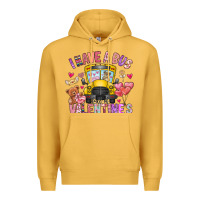 Mustard i have a bus full of valentines Premium Hoodie - CowhideDigitalArt