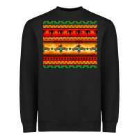 Black thunderbird bullskull Aztec pattern Heavyweight Sweatshirt - BarkalooDesign